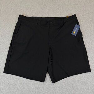 Jack Nicklaus Mens Golf Performance Shorts 40 x 9" SPF 50 Black Stretch NWT